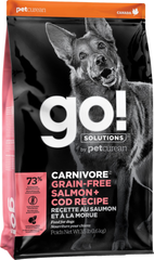 Go! Solutions Carnivore: Grain Free Salmon + Cod - Гоу! Сухий корм для собак з лососем та тріскою 10 кг + 1,6 кг в подарунок