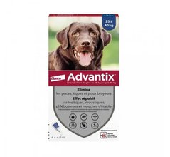 Advantix - Капли на холку от блох и клещей для собак, 1 пипетка