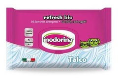 Inodorina Refresh Talco вологі серветки з тальком для собак та котів, 30 шт