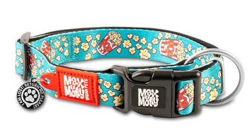 Ошейник для собак Max & Molly Smart ID Collar Popcorn с принтом Попкорн, XS