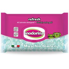 Inodorina Salvietta Refresh Muschio Bianco вологі серветки з ароматом мускусу, 40 шт