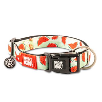 Нашийник для собак Max & Molly Smart ID Collar Watermelon з принтом Кавун, XS