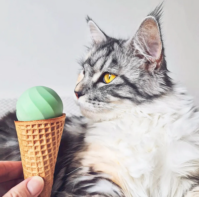 Cheerble Green Ice Cream Ball - Інтерактивний м'яч для котів, зелений