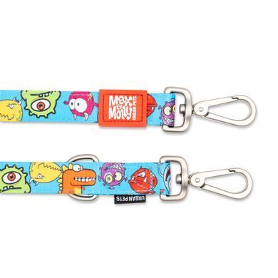 Поводок многофункциональный Max & Molly Multi-Function Leash Little Monsters с принтом Маленькие монстры, M