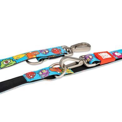 Поводок многофункциональный Max & Molly Multi-Function Leash Little Monsters с принтом Маленькие монстры, M