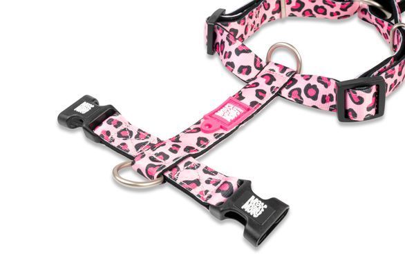 Шлейки для собак Max & Molly H-Harness Leopard Pink с леопардовым принтом, S