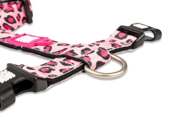 Шлейки для собак Max & Molly H-Harness Leopard Pink с леопардовым принтом, S