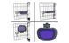 DEXAS Collapsible Kennel Bowl - Миска, що складається, з кріпленням на клітку, 26х21.6х3.7, 600 мл, Блакитна