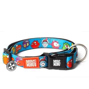 Нашийник для собак Max & Molly Smart ID Collar Little Monsters з принтом Маленькі монстри, XS