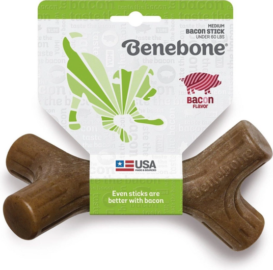 Benebone Bacon Stick - Жевательная игрушечная косточка со вкусом