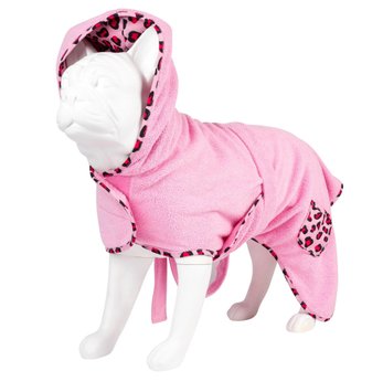 Халат для собак Max & Molly Bath Robe Leopard Pink з леопардовим принтом, S + Шампунь для собак Max & Molly Shampoo Glossy Coat Wow’ n Glow, 250 мл у подарунок