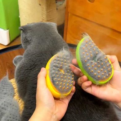 Парова масажна щітка Pet Brush для вичісування шерсті собак і котів