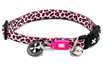 Max & Molly Smart ID Cat Collar Leopard Pink/1 size - Нашийник для котів Smart ID рожевий з леопардовим принтом