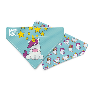 Бандана для собак на нашийник Max & Molly Bandana Unicorn з принтом Єдиноріг, S