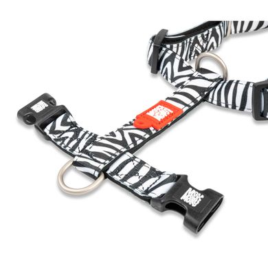 Шлейки для собак Max & Molly H-Harness Zebra з принтом Зебра, XS