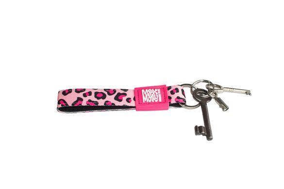 Брелок для ключів Max & Molly Key Ring Leopard Pink з леопардовим принтом
