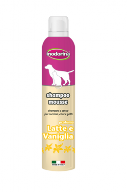 Inodorina Shampoo Mousse Lat Van - Шампунь-мус з екстрактом ванілі та молока 300 мл