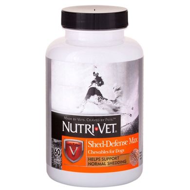 Nutri-Vet Shed Defense - Нутри-вет Витаминный комплекс для шерсти собак с Омега-3