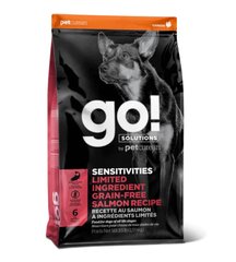 GO! Sensitivities LID Salmon DF - Гоу! Беззерновий корм з лососем для собак 10 кг + 1,6 кг у подарунок