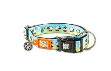 Ошейник для собак Max & Molly Smart ID Collar Black Sheep с принтом Черная овечка, XS