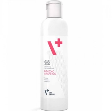 VetExpert Benzoic Shampoo - Шампунь для котів та собак антисеборейний, антибактеріальний