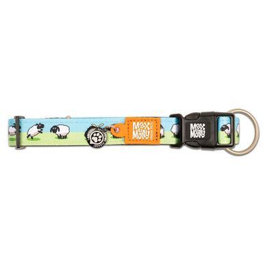 Нашийник для собак Max & Molly Smart ID Collar Black Sheep з принтом Чорна овечка, XS