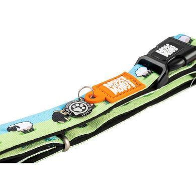 Нашийник для собак Max & Molly Smart ID Collar Black Sheep з принтом Чорна овечка, XS