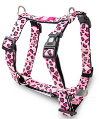 Max & Molly H-Harness Leopard Pink/S - Шлейки з леопардовим принтом