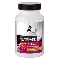 Nutri-Vet Pet Ease - АНТИ-СТРЕС успокоительное средство для собак, жевательные таблетки
