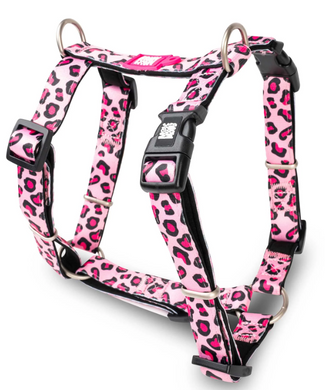 Шлейки для собак Max & Molly H-Harness Leopard Pink с леопардовым принтом, S