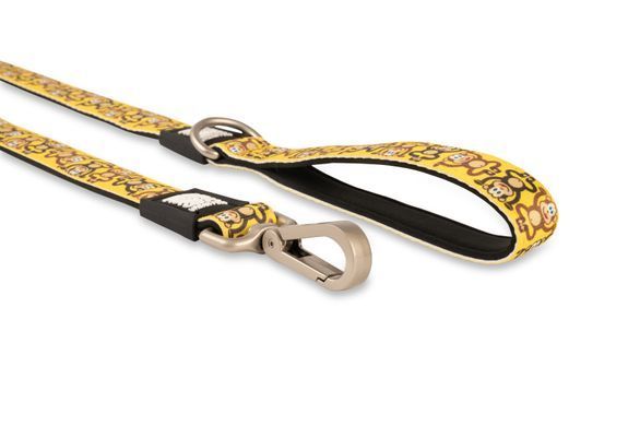 Поводок короткий для собак Max & Molly Short Leash Monkey Maniac с принтом Обезьянки, XS