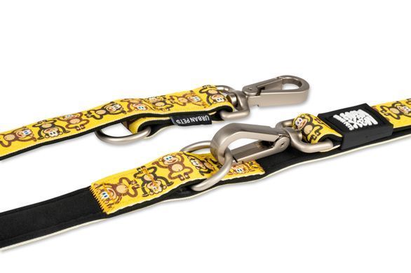 Поводок короткий для собак Max & Molly Short Leash Monkey Maniac с принтом Обезьянки, XS