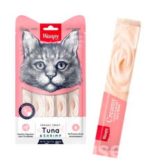 Wanpy Creamy Treat Tuna & Shrimp Ласощі для котів з тунцем та креветками
