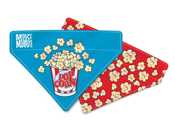 Бандана для собак на нашийник Max & Molly Bandana Popcorn з принтом Попкорн, S