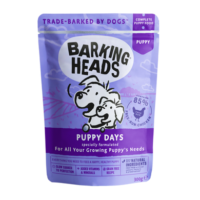 Barking Heads Puppy Days - Влажный корм "Щенячьи деньки" с курицей, 300 г