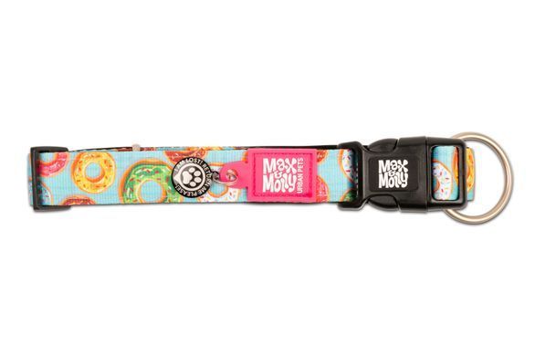 Ошейник для собак Max & Molly Smart ID Collar Donuts с принтом Пончики, XS