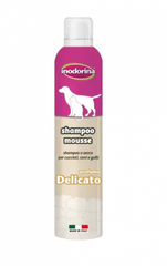 Inodorina Shampoo Mousse - Delicate - Сухий шампунь-мус з ніжним ароматом для собак та котів 300 мл