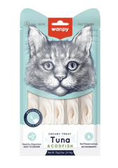 Wanpy Tuna & Сodfish creamy treats - Ласощі для котів палички з тунцем та тріскою, 70 г