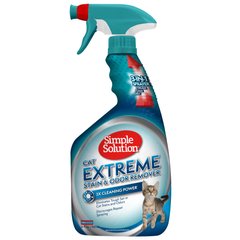 Simple Solution Extreme Cat Stain & Odor Remover Средство для удаления пятен, нейтрализации запаха кошачьей мочи 945 мл