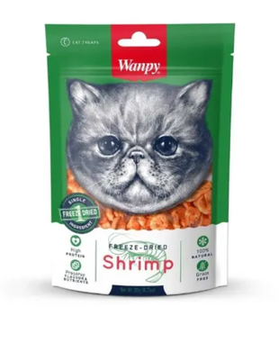 Wanpy Freeze dried shrimp - Ласощі для котів креветки 20 г