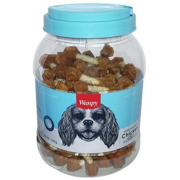 Wanpy Chicken Jerky Dumbbells - Вяленые куриные мясные косточки для собак 1 кг