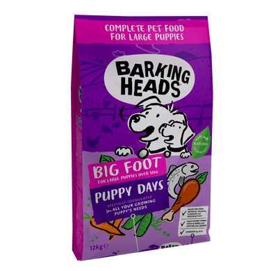 Barking Heads Puppy Days Large Breed - Корм для щенков больших пород (курица, лосось)