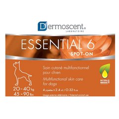 Dermoscent Essential 6® spot-on краплі для шкіри та шерсті собак 20-40 кг, 2,4 мл, 1 піпетка