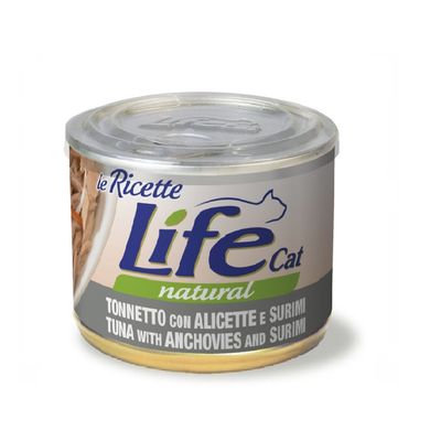 LifeCat консерва для котів з тунцем, анчоусами та крабами, 150 г