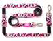 Поводок многофункциональный Max & Molly Multi-Function Leash Leopard Pink с леопардовым принтом, S
