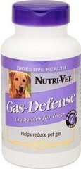 Nutri-Vet Gas Defense - против газов добавка для собак, 100 таб