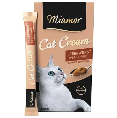Miamor Cat Snack Leberwurst Cream - Ласощі для поліпшення травлення у котів