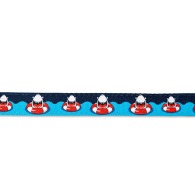 Повідець короткий для собак Max & Molly Short Leash Frenzy the Shark з принтом Шалена акула, XS
