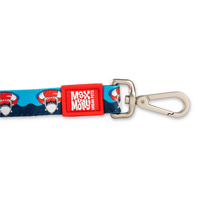 Повідець короткий для собак Max & Molly Short Leash Frenzy the Shark з принтом Шалена акула, XS