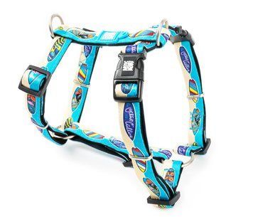 Шлейки для собак Max & Molly H-Harness Aloha с принтом Алоха, L